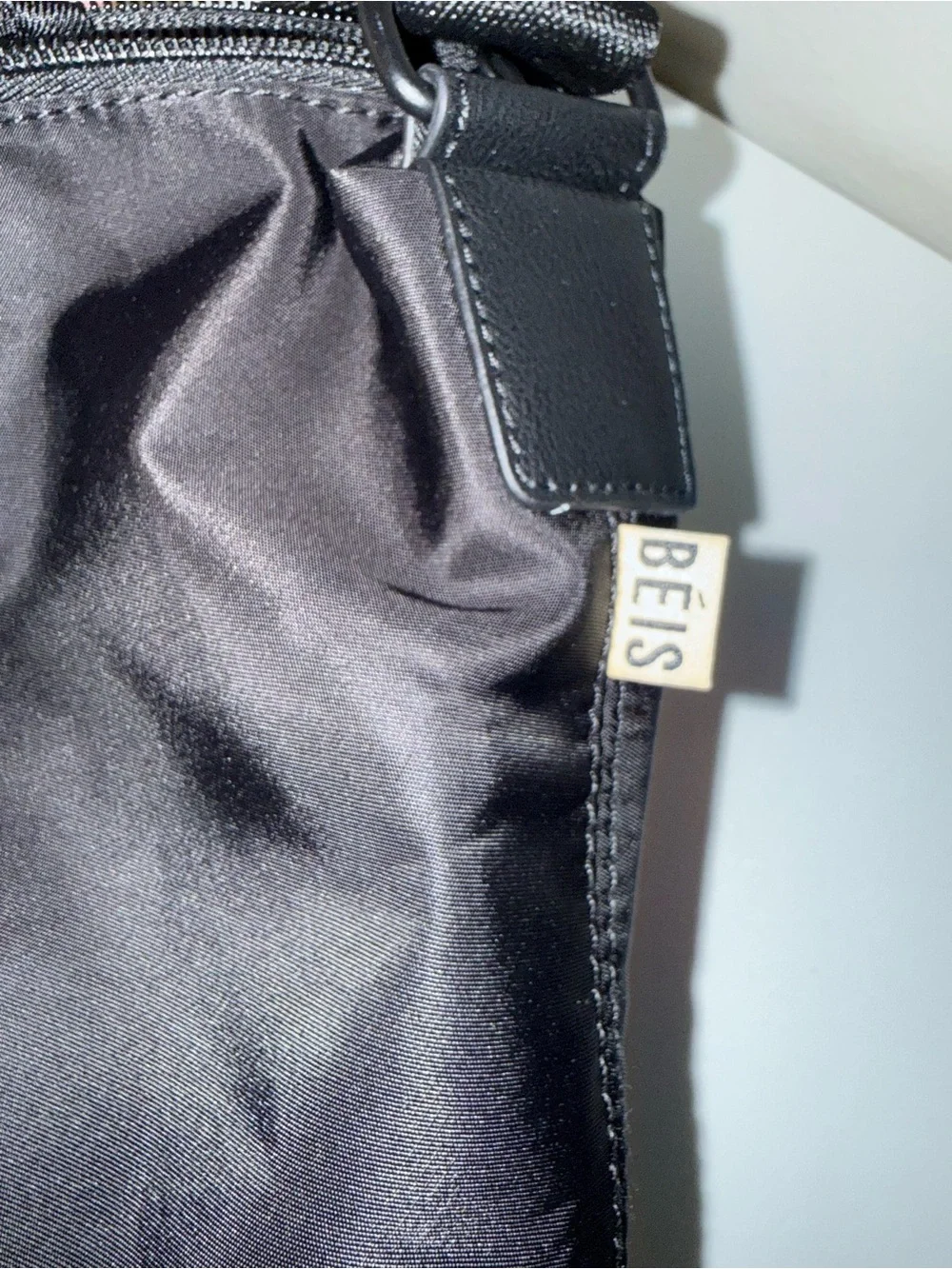 BEIS Black Weekender Tote Bag